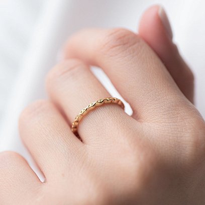 Каблучка в жовтому золоті к06719 №3