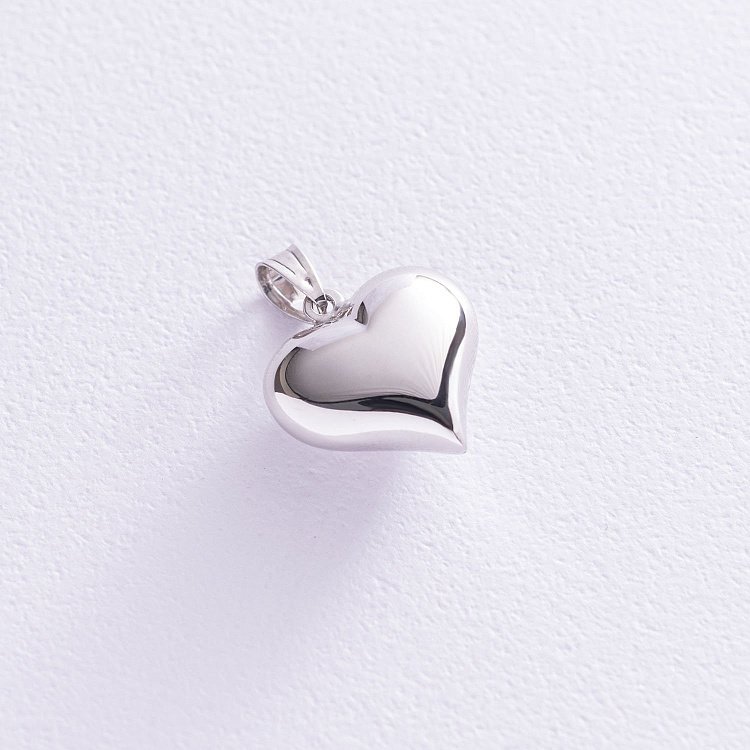 Серебряный кулон "Cердечко" 132772 от ювелирного магазина Оникс