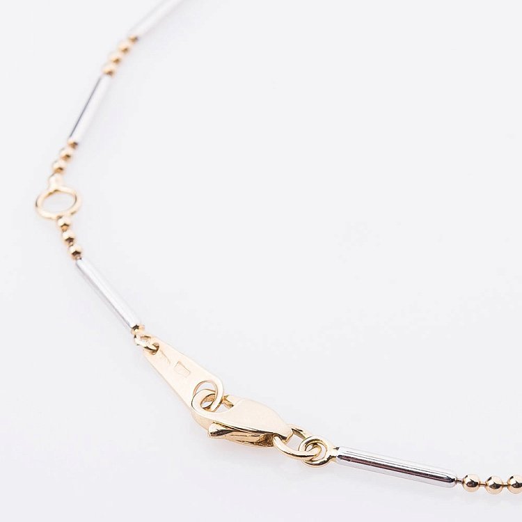 Золотой браслет на ногу б01817 от ювелирного магазина Оникс - 2