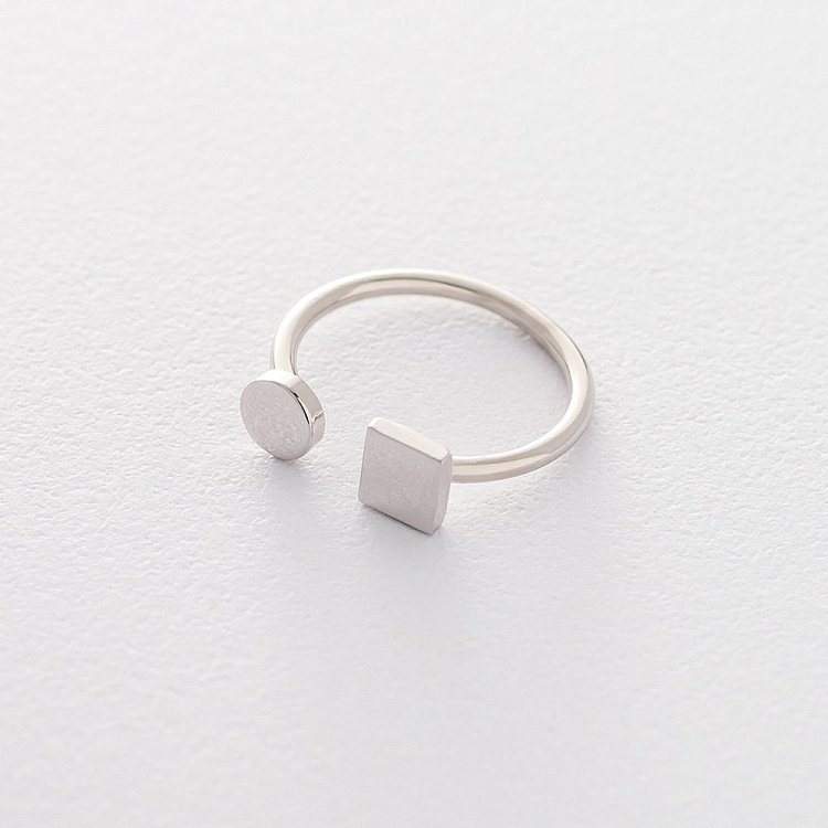 Серебряное кольцо "Геометрия" 112164 от ювелирного магазина Оникс - 1