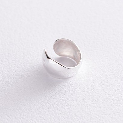 Серебряная серьга-каффа 122890 №2