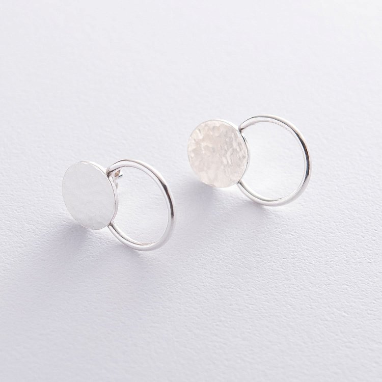 Срібні сережки "Сонячні зайчики" 122670 від ювелірного магазину Онікс - 1