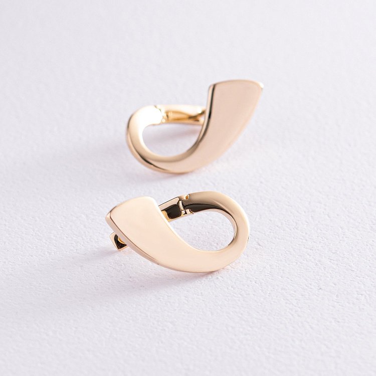 Сережки "Шарлотта" у жовтому золоті с08008 від ювелірного магазину Онікс - 2