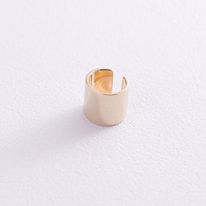 Серьга-каффа в желтом золоте с06951 №12