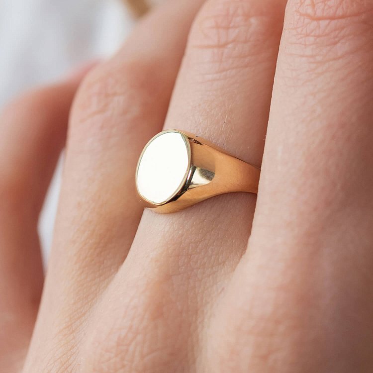 Печатка в желтом золоте (возможна гравировка) к07198 от ювелирного магазина Оникс - 19