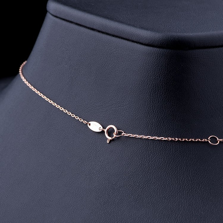 Золотое колье "Девочка с шариками" с натуральными камнями кол01026 от ювелирного магазина Оникс - 2