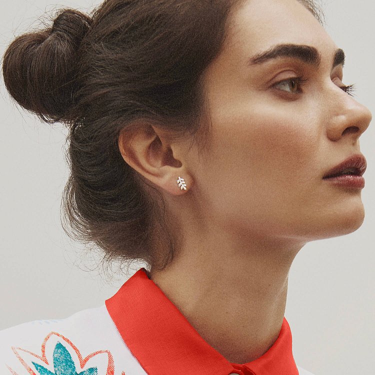 Срібні сережки - пусети "Гілочки" 122752 від ювелірного магазину Онікс - 7