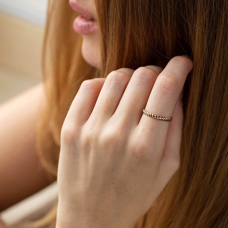 Каблучка "Margaret" у червоному золоті к07529 від ювелірного магазину Онікс - 3