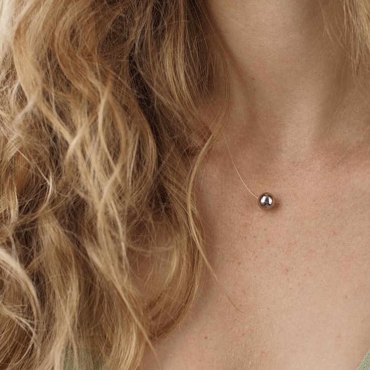 Золоте кольє Кулька на лісці кол01303 від ювелірного магазину Онікс