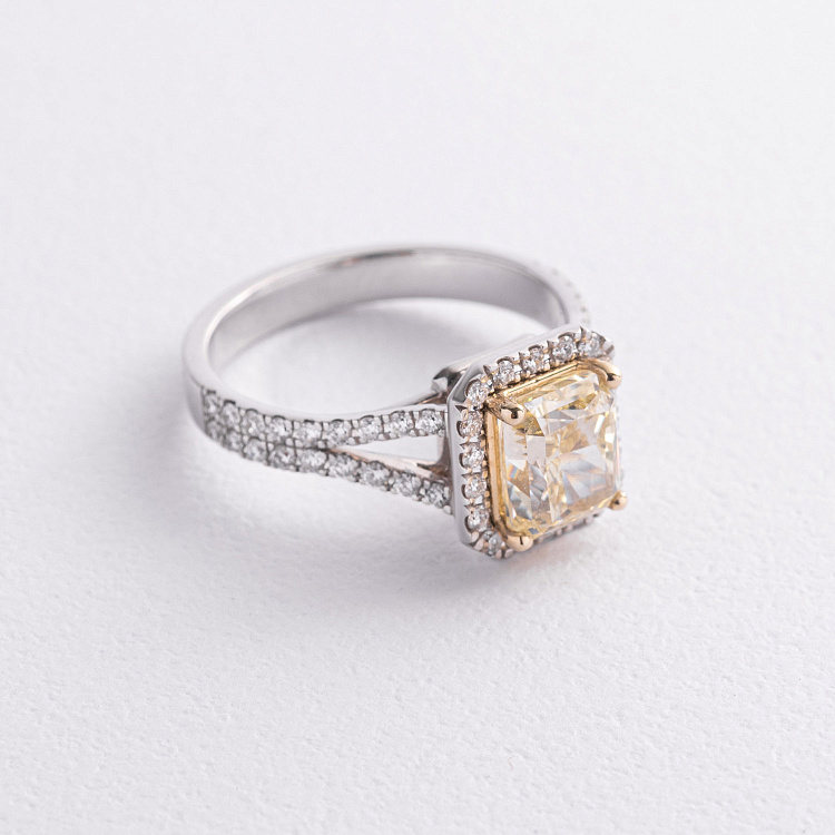 Золота каблучка з діамантами 243271121 від ювелірного магазину Онікс - 2