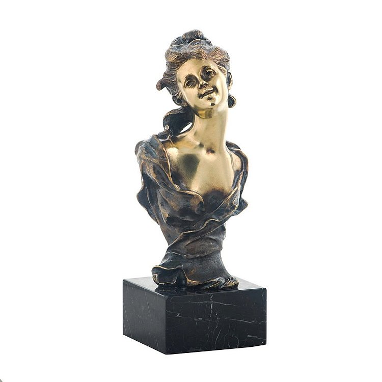 Бронзова фігура ручної роботи "Бюст дівчата" сер00058 від ювелірного магазину Онікс