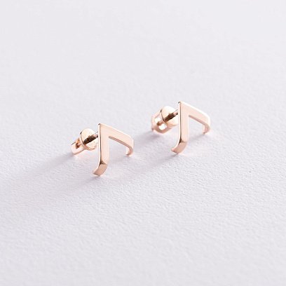 Золоті сережки - пусети "Акцент" с07444 №4