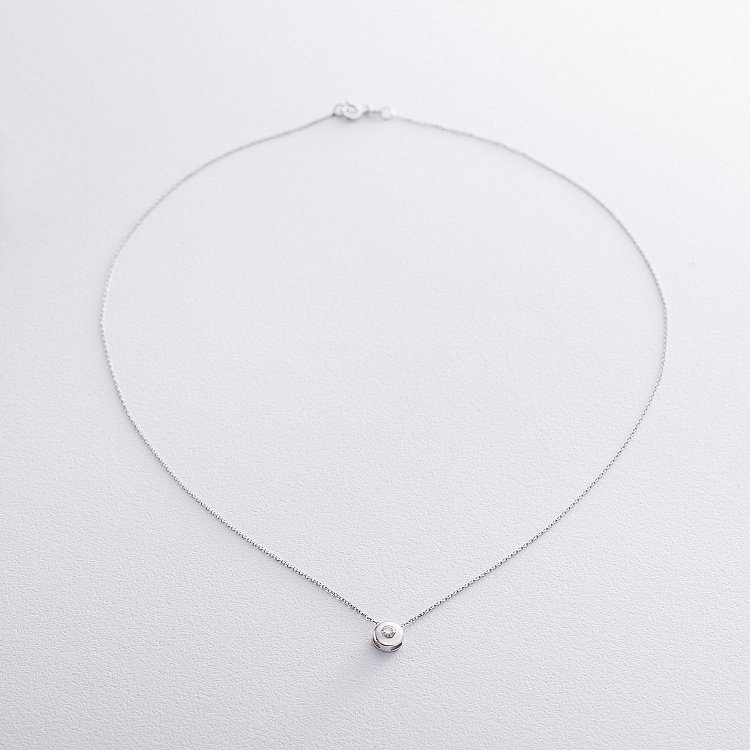 Золоте кольє з фіанітом кол01226 від ювелірного магазину Онікс - 4