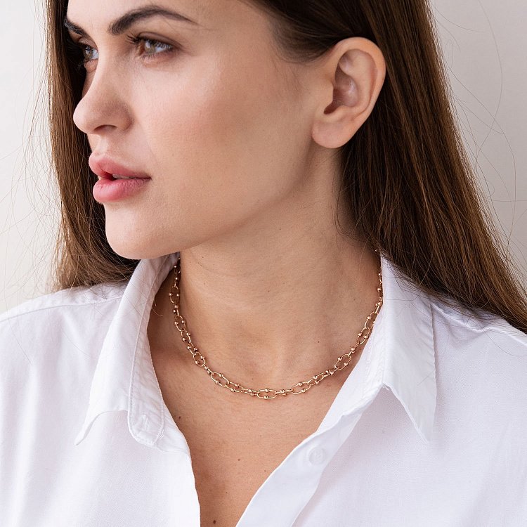 Кольє "Фантазія" в червоному золоті кол01913 від ювелірного магазину Онікс - 2