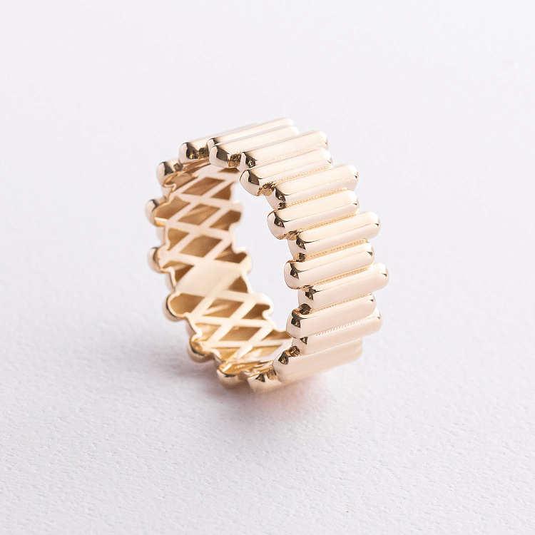 Каблучка "Agnes" у жовтому золоті к08456 від ювелірного магазину Онікс - 1