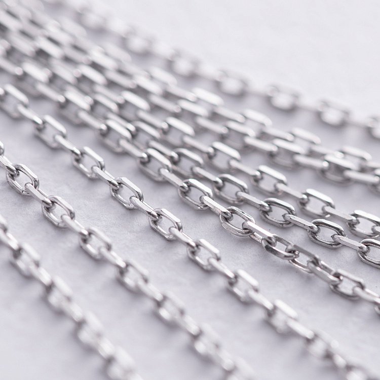 Каблучка з ланцюжками (біле золото) к07476 від ювелірного магазину Онікс - 5