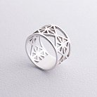 Широкое серебряное кольцо "Дженна" 112694 от ювелирного магазина Оникс