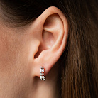 Золотые серьги с бриллиантами сб0618lg от ювелирного магазина Оникс - 3