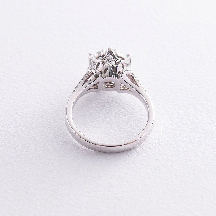 Золота каблучка з діамантами к666 від ювелірного магазину Онікс - 4