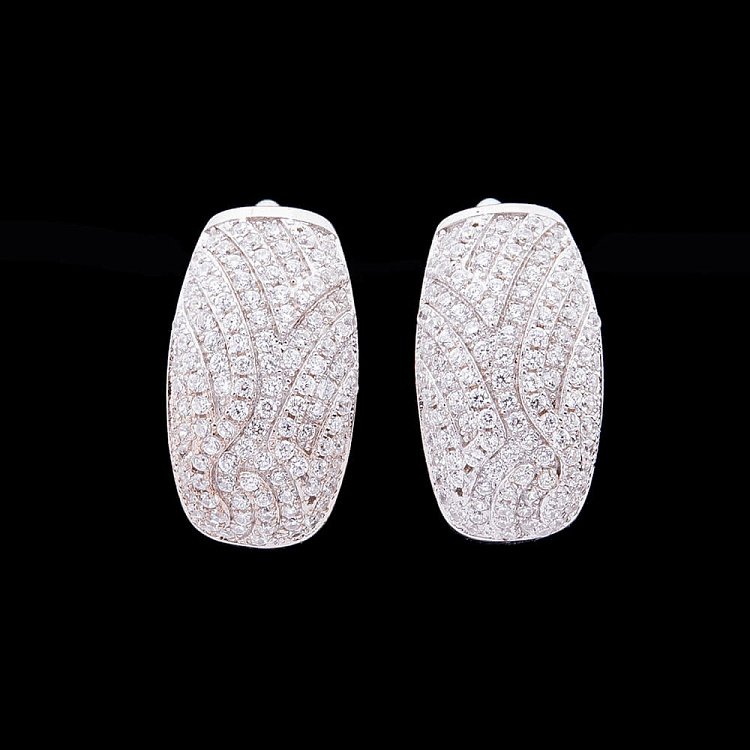 Серебряные серьги с фианитами 121490 от ювелирного магазина Оникс - 3