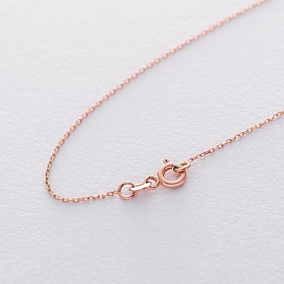 Золоте кольє "Кільця" з фіанітами кол01498 №5