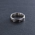 Серебряное текстурное кольцо 1055 от ювелирного магазина Оникс - 5