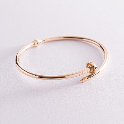 Браслет "Цвях" у жовтому золоті б03294