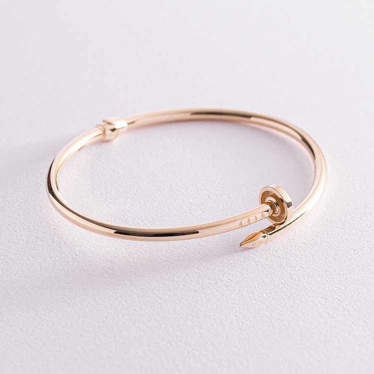 Браслет "Цвях" у жовтому золоті б03294 від ювелірного магазину Онікс