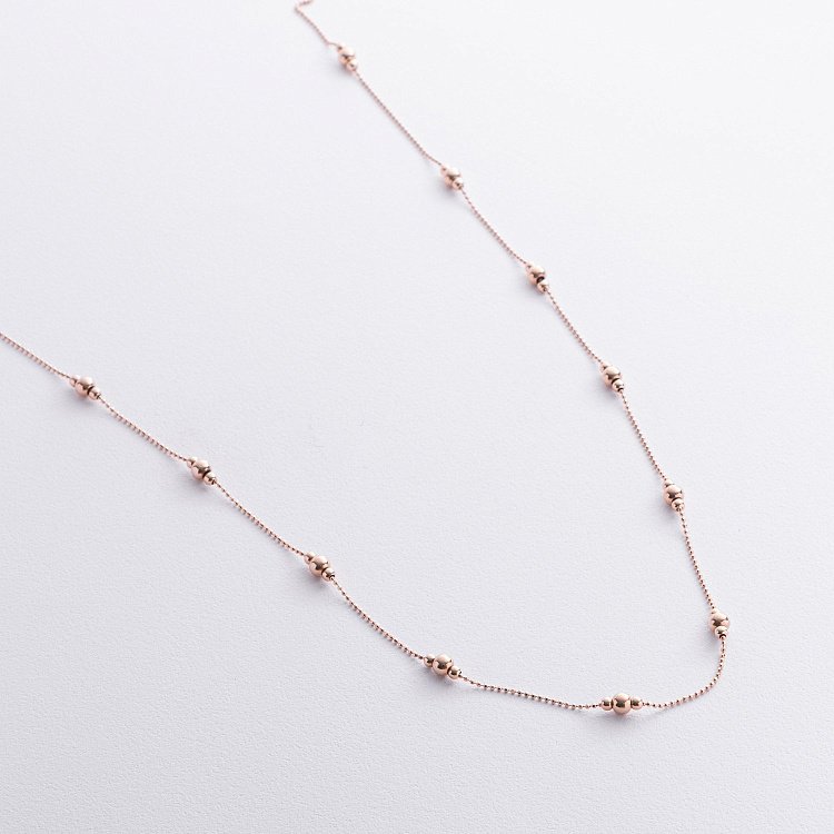 Колье "Шарики" в красном золоте кол02580 от ювелирного магазина Оникс - 2