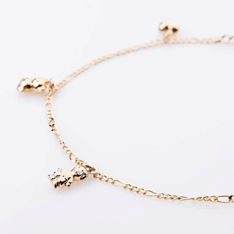 Золотий браслет на ногу б01311 від ювелірного магазину Онікс - 2