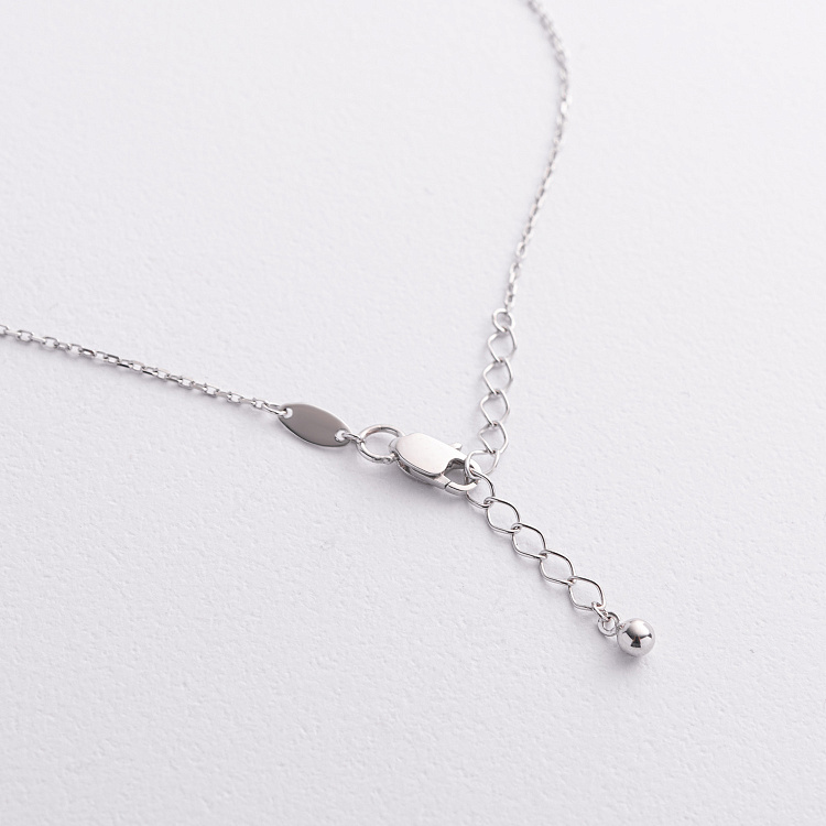 Кольє "Кульки" у білому золоті кол02609 від ювелірного магазину Онікс - 2