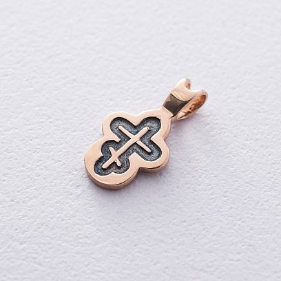 Детский золотой крестик п02736 №3