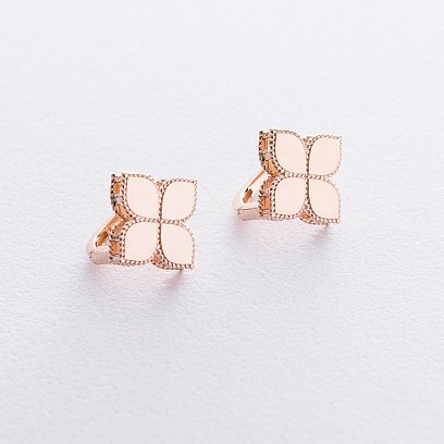 Золоті сережки "Конюшина" с06524