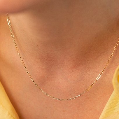 Кольє - ланцюжок у червоному золоті кол02374 №11