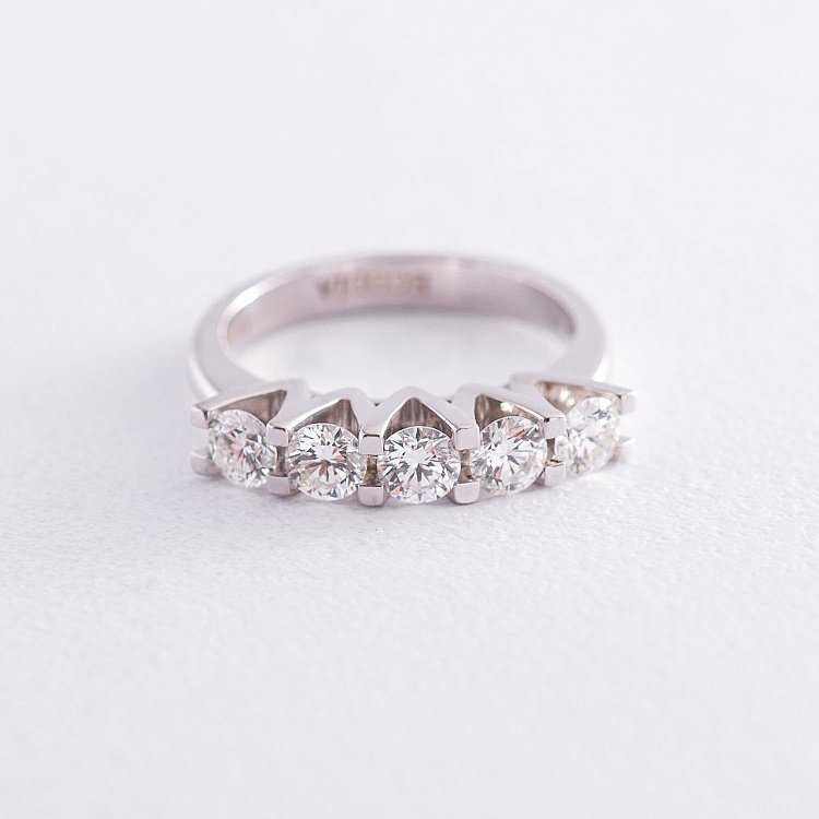 Золота каблучка з діамантами EDY1006 від ювелірного магазину Онікс - 2