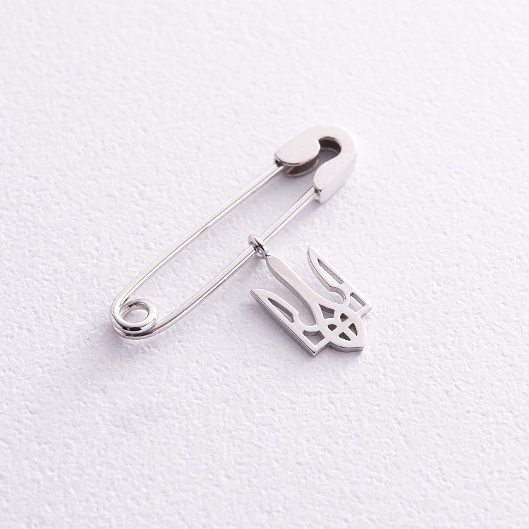 Золотая булавка "Герб Украины - Тризуб" зак00335 от ювелирного магазина Оникс