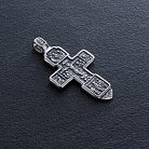 Срібний православний хрест "Розп'яття. Вхід розсудливого розбійника до раю" (чорніння)  13087 от ювелирного магазина Оникс - 1