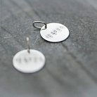 Срібний кулон з індивідуальним гравіюванням шрифтом Брайля (17 мм) 132722br от ювелирного магазина Оникс - 7