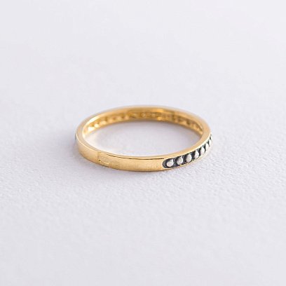 Каблучка в сріблі (позолота, чорніння) 112302 №2