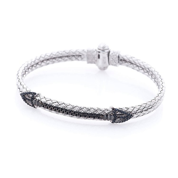 Серебряный браслет с фианитами 141003 от ювелирного магазина Оникс