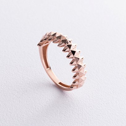 Кольцо в красном золоте к07579