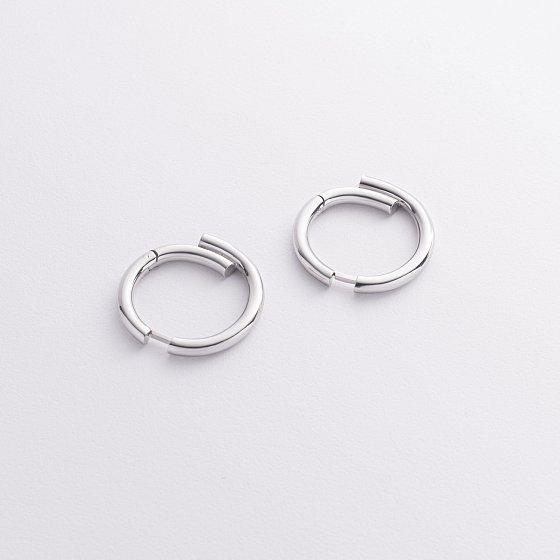 Сережки - кільця "Wendy" у сріблі 7335 №4