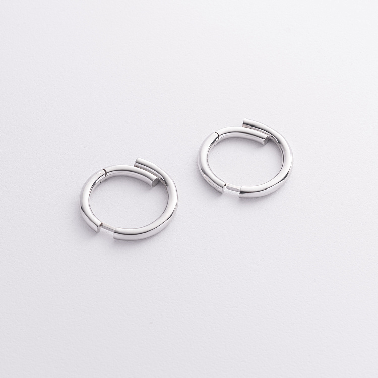 Сережки - кільця "Wendy" у сріблі 7335 від ювелірного магазину Онікс - 2