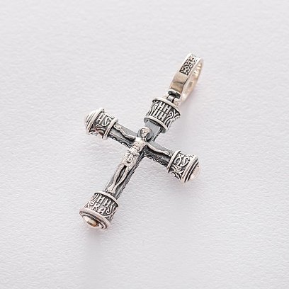 Серебряный крест "Распятие" 132567