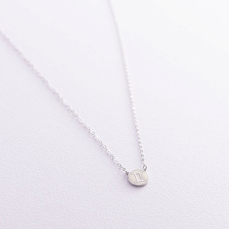 Срібне кольє "Знак зодіаку Близнюки" 181052близнюки від ювелірного магазину Онікс