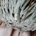 Срібна сережка-каффа "Квітка" (матова) 122703цв от ювелирного магазина Оникс - 5