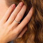 Золотое кольцо с дорожкой камней (бриллианты) кб0453ca от ювелирного магазина Оникс - 4