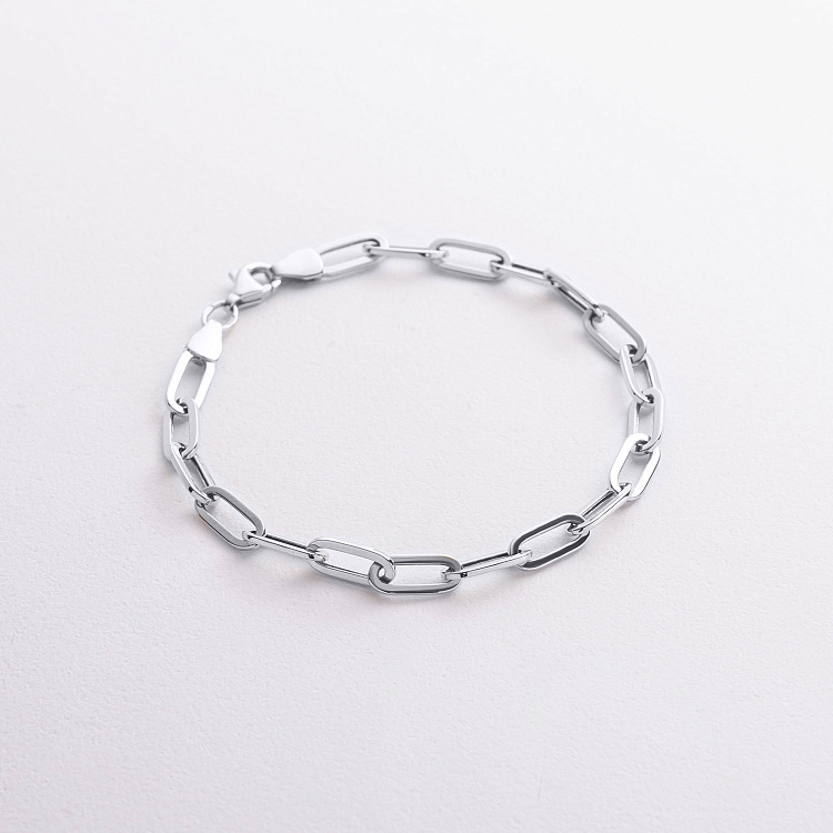 Браслет "Ланцюжок" у білому золоті б05644 від ювелірного магазину Онікс