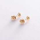 Золоті сережки-пусети (діаманти) сб0030mi от ювелирного магазина Оникс - 2
