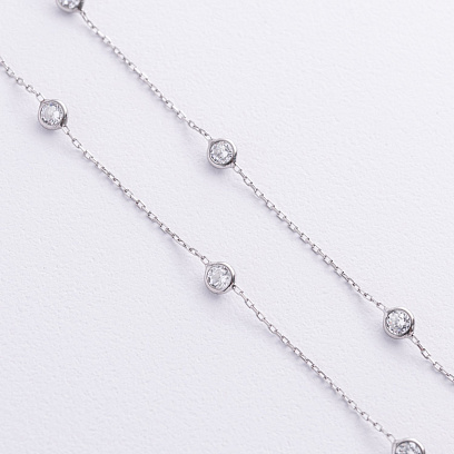 Серебряный браслет с фианитами 905-01593 №2